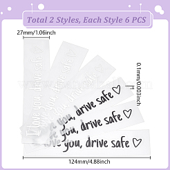 12 Sheets 2 Styles Waterproof PVC Fuel Tank Gauge Car Sticker&nbsp;DIY-UN0008-27