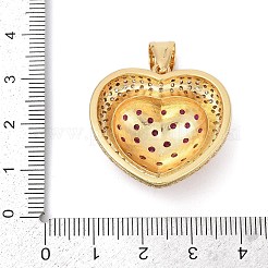 Brass Micro Pave Cubic Zirconia Pendants&nbsp;KK-A241-12G-01