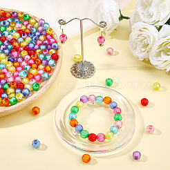 200Pcs Transparent Acrylic Beads&nbsp;OACR-PH0004-84