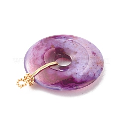 Natural Striped Agate/Banded Agate Pendants&nbsp;PALLOY-JF01216