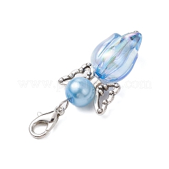 6Pcs Acrylic Angel Tulip Pendant Decorations&nbsp;HJEW-JM02565