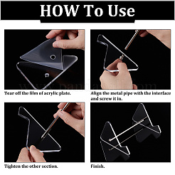 1-Tier Transparent Acrylic Keyboard Stands&nbsp;ODIS-WH0002-31P