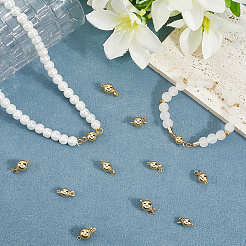 12Pcs 3 Style Round Brass Box Clasps&nbsp;KK-BBC0019-27