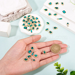 48Pcs 12 Styles Alloy Rhinestone Cabochons&nbsp;MRMJ-TA0001-45A