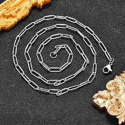 Non-Tarnish 304 Stainless Steel Paperclip Chains&nbsp;NJEW-G340-09P