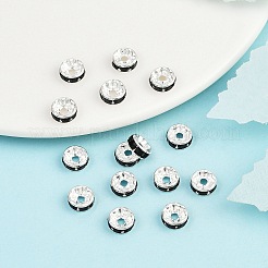 Brass Grade A Rhinestone Spacer Beads&nbsp;RB-A004-12