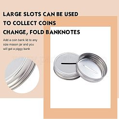 12Pcs Tinplate Coin Slot Bank Lids&nbsp;FIND-FG0001-49