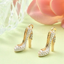 2Pcs Alloy Enamel Stilettos Pendants&nbsp;ENAM-YW0002-30B