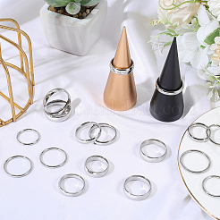 18Pcs 18 Styles 201 Stainless Steel Finger Rings&nbsp;RJEW-SC0001-37P