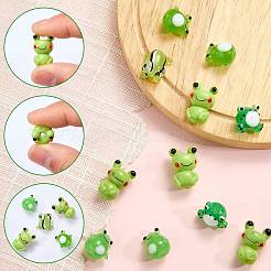 12Pcs 6 Styles Handmade Lampwork Beads&nbsp;LAMP-SZ0001-65