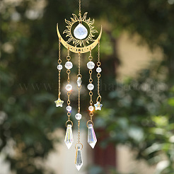 Metal Sun/Moon Pendant Decorations&nbsp;PW23111688299