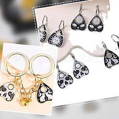 32Pcs 8 Styles Alloy Enamel Pendants&nbsp;ENAM-AR0001-80