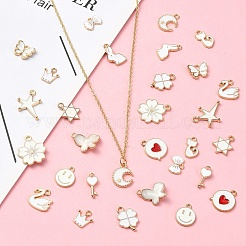 30Pcs 15 Styles Alloy Enamel Pendants&nbsp;ENAM-YW0004-19