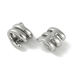 Brass Micro Pave Cubic Zirconia Beads&nbsp;KK-P283-12P