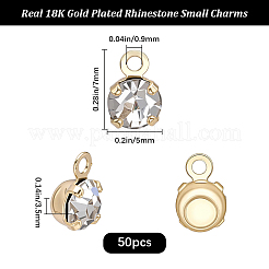 50Pcs Brass Pendants&nbsp;KK-BBC0025-91A