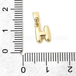 Brass Letter Charms&nbsp;KK-G554-22G-H