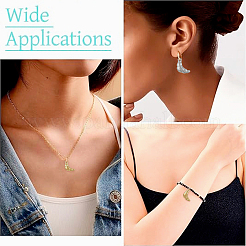 4Pcs 304 Stainless Steel Pendants&nbsp;STAS-YW0011-08G