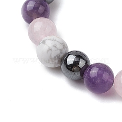 Natural & Synthetic Mixed Gemstone Beads Thread Stretch Bracelets for Women&nbsp;BJEW-JB11250