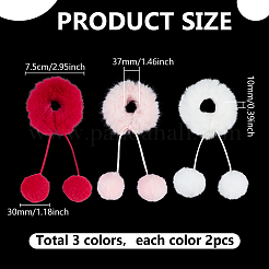 Fur Plush Elastic Hair Accessories&nbsp;OHAR-PH0001-35A