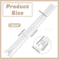 3Pcs Polyester Zippers for Garment Accessories&nbsp;DIY-BC0015-73A
