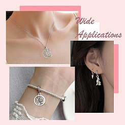 80Pcs 8 Styles Tibetan Style Alloy Pendants&nbsp;FIND-CJ0005-25