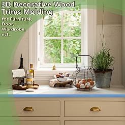 25Pcs Wood Ceiling Molding&nbsp;AJEW-OC0016-05H