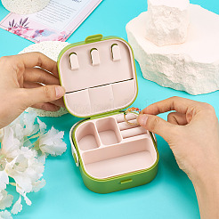 Square PU Leather & PP & Silicone Jewelry Set Box&nbsp;AJEW-TAC0014-13A