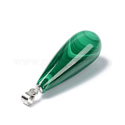 Natural Malachite Pendants&nbsp;G-C033-04P