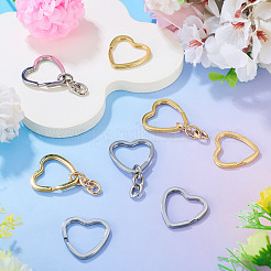 8Pcs 3 Styles 304 Stainless Steel Keychain Clasps&nbsp;STAS-TA0004-78