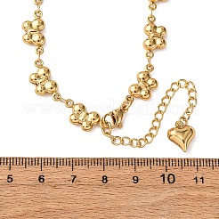 304 Stainless Steel Butterfly Link Chain Necklaces for Women&nbsp;NJEW-G178-07G