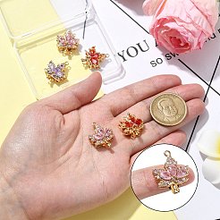 5Pcs 5 Styles Golden Plated Brass Box Clasps&nbsp;KK-CJ0002-22