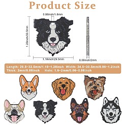 35Pcs 7 Styles Opaque Printed Acrylic Pendants&nbsp;OACR-CJ0002-64