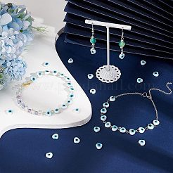 2 Strands Handmade Evil Eye Lampwork Beads Strands&nbsp;LAMP-FH0001-08A