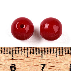 Opaque Solid Color Glass Beads&nbsp;LS-GLAA-N007-8mm-A03