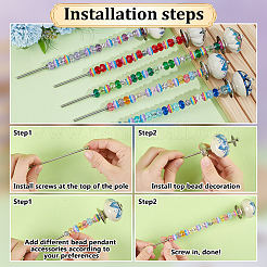 DIY Beaded Garden Stake Kit&nbsp;DIY-OC0015-23