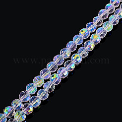 1 Strand Electroplate Transparent Glass Beads Strands&nbsp;EGLA-TADJ0001-15G