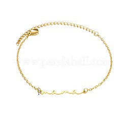 Mother's Day 201 Stainless Steel Link Bracelets&nbsp;WG2A4DB-01