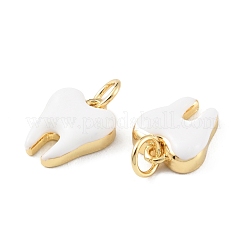 Rack Plating Brass Enamel Charms&nbsp;KK-C021-03G