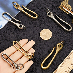 6Pcs 6 Styles Tibetan Style Alloy Hook Clasps&nbsp;FIND-CP0001-73