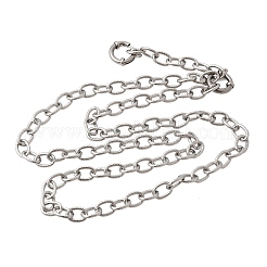 6.5MM 201 Stainless Steel Twisted Cable Chain Necklaces for Unisex&nbsp;NJEW-K302-22P