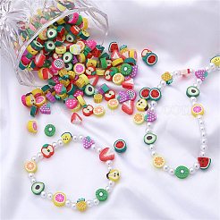 350Pcs Handmade Polymer Clay Beads&nbsp;CLAY-PA0001-02
