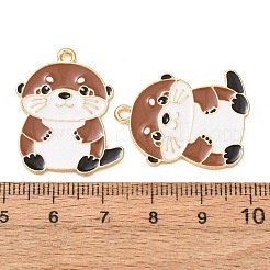Alloy Enamel Pendants&nbsp;AL-CBA5FAE-02G-G