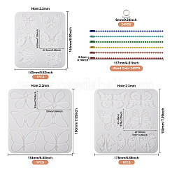 DIY Butterfly Pendant Keychain Making Kits&nbsp;DIY-TA0004-50