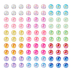 300Pcs 15 Colors Transparent Acrylic Beads&nbsp;MACR-TA0001-29