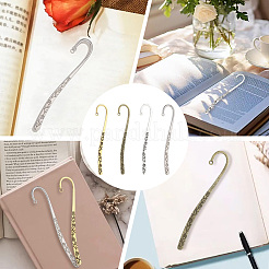 24Pcs 4 Styles Zinc Alloy Bookmark Findings&nbsp;FIND-PA0001-73