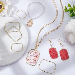 36Pcs 3 Styles Alloy Open Back Bezel Pendants&nbsp;FIND-CA0006-07