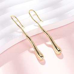 Teadrop Brass Dangle Earrings&nbsp;EJEW-F384-19G