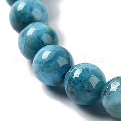 Natural Apatite Round Round Beaded Stretch Bracelets&nbsp;BJEW-G697-01A