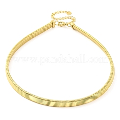 304 Stainless Steel Mesh Chain Choker Necklaces for Women&nbsp;NJEW-U012-03G-02