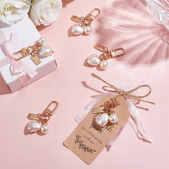 Alloy Acrylic Pearl Pendant Decorations&nbsp;HJEW-WR0001-20